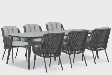 Santika Nanda/Vienna 240 cm dining tuinset 7-delig