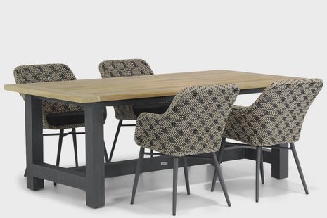 Lifestyle Crossway/San Francisco 200 cm dining tuinset 5-delig