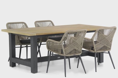 Lifestyle Advance/San Francisco 200 cm dining tuinset 5-delig