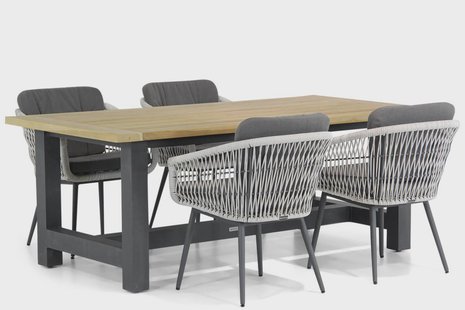 Lifestyle Western/San Francisco 200 cm dining tuinset 5-delig