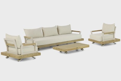 Santika Supreme stoel-bank loungeset 4-delig