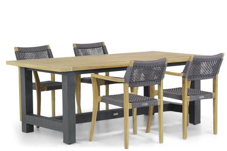 Lifestyle Dallas/San Francisco 200 cm dining tuinset 5-delig