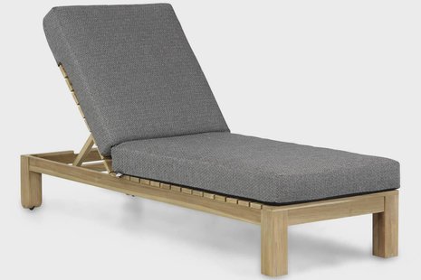 Santika Arlington lounger met antraciet kussen 090