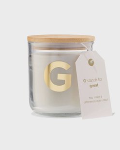 HEMA Kaars in glas Ø8x10cm letter G
