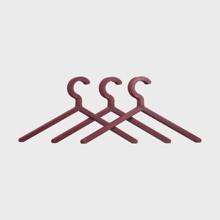 Woud Illusion hanger 3-pack Dieprood