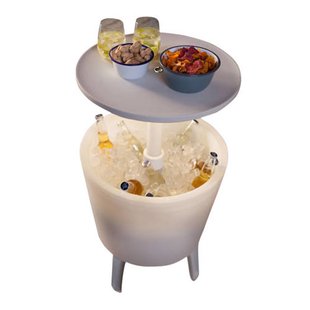 Keter bijzettafel Illuminated Coolbar (verlicht Ø50/57 cm)