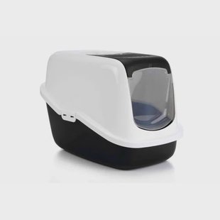 Savic Nestor - Kattenbak - Zwart/Wit - 56x39x39 cm