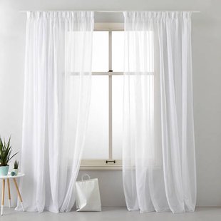 NOUS Living vitrage gordijn kant en klaar Turijn (per stuk) (150 x 315 cm)*