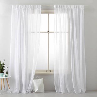 NOUS Living vitrage gordijn kant en klaar Turijn (per stuk) (300 x 315 cm)*