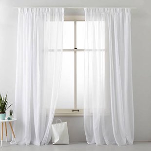 NOUS Living vitrage gordijn kant en klaar Turijn (per stuk) (450 x 315 cm)*