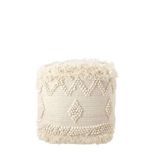 NOUS Living wollen poef (40x40 cm)