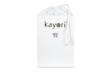 Kayori Biologisch Shizu - Splittopper Hoeslaken - Jersey - 200/200-220 - Wit