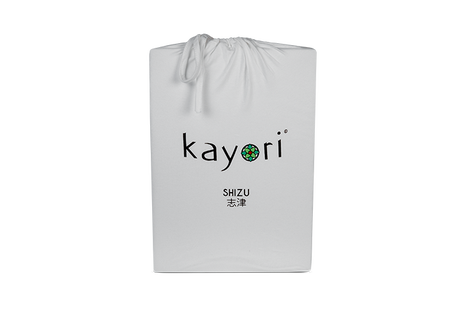 Kayori Biologisch Shizu - Topper Hoeslaken - Jersey - 180/200-220 - Zilver