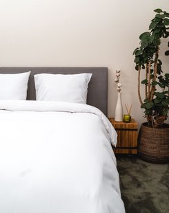 Kayori - Aya - Dekbedovertrek - Zijde - 200/200-220 - Wit