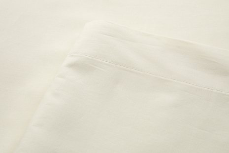 Kayori Biologisch Shizu - Laken - 240x280- Katoenperkal - Offwhite