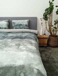 Sale - Kayori Ichiya - Dekbedovertrek - Waffle - 240/200-220 -Grijs