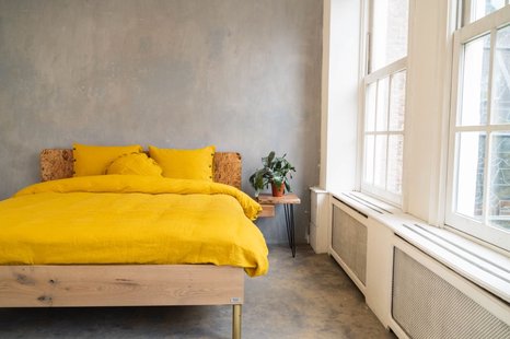 Sale - Kayori Nikko - Dekbedovertrek - Linnen - 200/200-220 - Goud