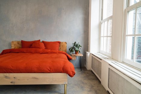 Sale - Kayori Nikko - Dekbedovertrek - Linnen - 140/200-220 - Rood