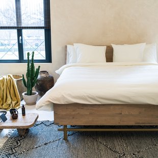 Kayori Shizu - Dekbedovertrek -  Katoenperkal - 140/200-220 - Offwhite