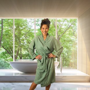 Sale - Kayori Izakaya Kimono Tencel- Groen - L