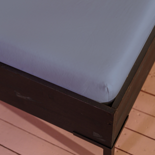 Kayori Biologisch Shizu - Splitmatras Hoeslaken - Perkal - 180/200 - Blauw