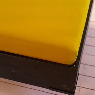 Kayori Biologisch Saiko - Hoeslaken - Jersey - 180-200/200-220 - Okergeel