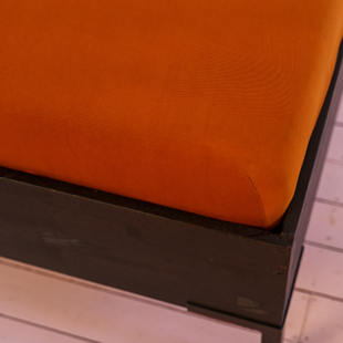 Kayori Biologisch Saiko - Hoeslaken - Jersey - 140-160/200-220 - Leather