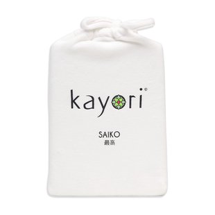 Kayori Saiko - Molton Kussensloop - 40x80 - Wit