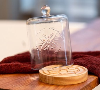 Kayori - Houten houder voor stolp