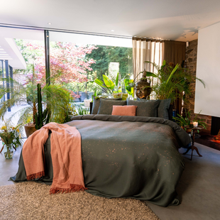 Kayori - Morian - Dekbedovertrek - Hennep - 140/200-220 - Groen