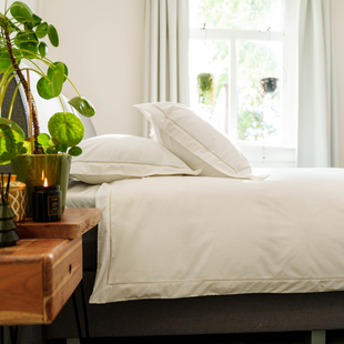 Kayori - Setana - Dekbedovertrek - Katoenperkal- 200/200-220 - Wit