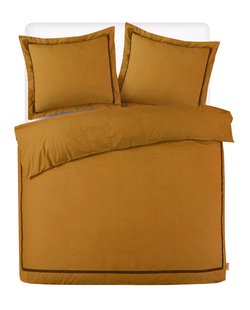 Kayori - Yamato - Dekbedovertrek - Katoenperkal- 140/200-220 - Goud