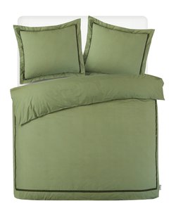 Kayori - Yamato - Dekbedovertrek - Katoenperkal- 240/200-220 - Groen