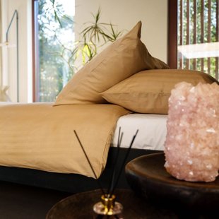 Akemi - Dekbedovertrek - Tencel©  - 200/200-220 - Taupe