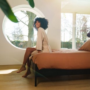 Kiyo - Dekbedovertrek - Tencel©  - 200/200-220 - Donkertaupe