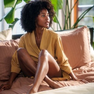 Nani - Dekbedovertrek - Linnen  - 140/200-220 - Donkertaupe