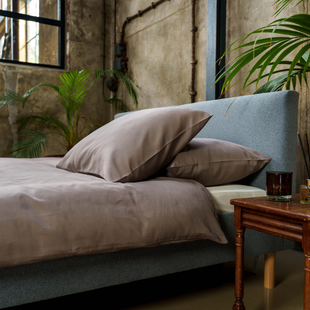 Saya - Dekbedovertrek - Katoensatijn - 260/200-220 - Taupe