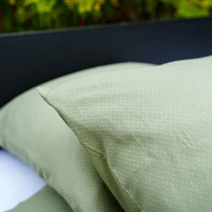 Watari - Kussensloop - 2 stuks - 60x70 - Olijfgroen