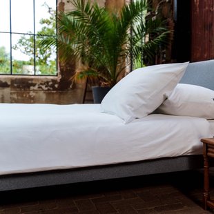 Senju - Dekbedovertrek - Katoensatijn - 240/200-220 - Wit