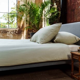 Naka - Dekbedovertrek - Katoen - 140/200-220 - Saliegroen