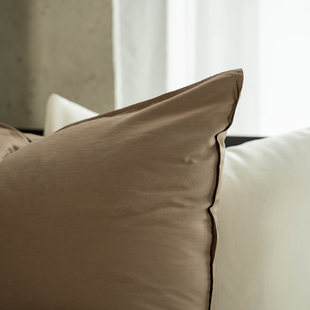 Edo - Kussensloop - 2 stuks - 60x70 - Khaki