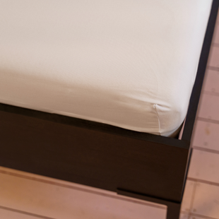 Kayori Biologisch Saiko - Hoeslaken - Jersey - 120-130/200-220 - Nude