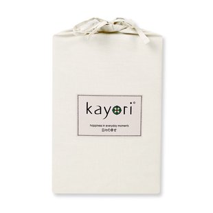 Sale - Kayori Biologisch - Kai - Splittopper Hoeslaken - Katoen - 180/210-220 -Zand