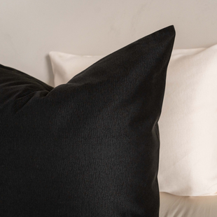 Kayori - Kiso - Kussensloop - 2 stuks - 60x70 - Zwart