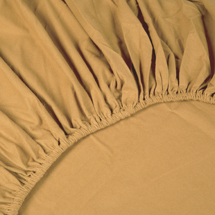 Sale - Kayori Biologisch - Showa - Hoeslaken - Flanel - 80-90/200 - Goud