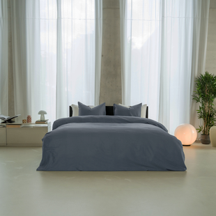 Kayori - Saya - Dekbedovertrek - Katoensatijn - 140/200-220 - Denim