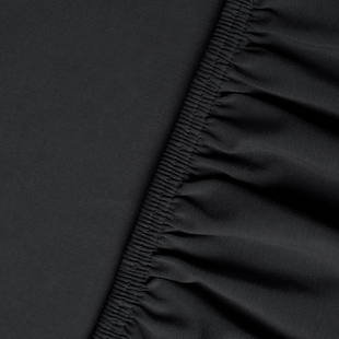 Kayori Biologisch Shizu - Hoeslaken - Jersey - 180-200/200-220 - Zwart