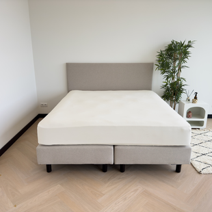 Sale - Kayori Biologisch Tara - Hoeslaken - Jersey - 140-160/200-220 - Offwhite