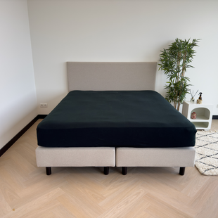 Sale - Kayori Biologisch Tara - Hoeslaken - Jersey - 90-100/200-220 - Zwart