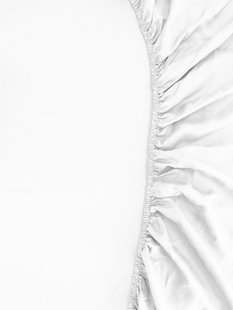 Sale - Kayori Biologisch Emma - Topper Hoeslaken - Katoensatijn - 180x200 - Wit